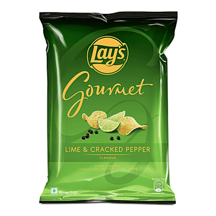 Lays Gourmet Potato Chips - Lime & Cracked Pepper, 55 g