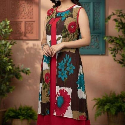 Gorgette A Line kurti