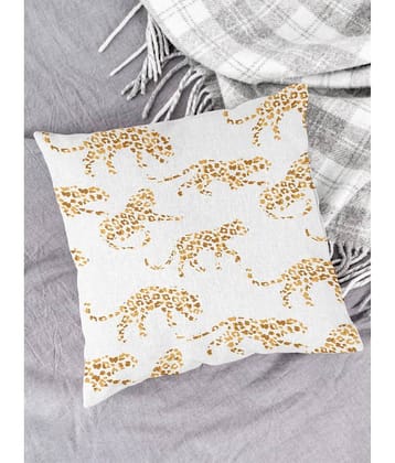 Houzzcode - Water Repellent White Polyester Pillow Covers 40x40x3 ( Pack of 1 )