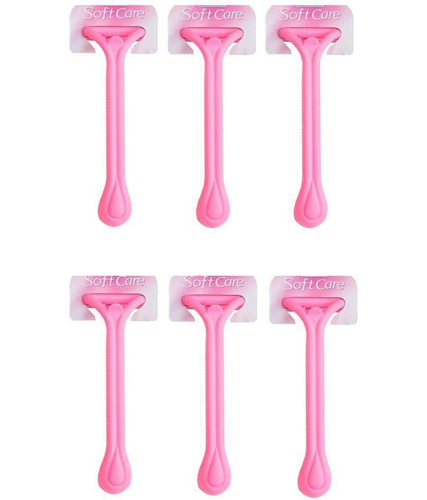 Disposable Razor for Body for Women and Men .(Pack of 6 Razor) Use and Throw Blue Or Pink Random Colour
