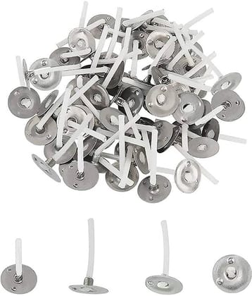 PRANSUNITA Cotton 1.5 inch Pre Waxed Cotton Candle Making Wicks  for Candle ( Pack of 1 )