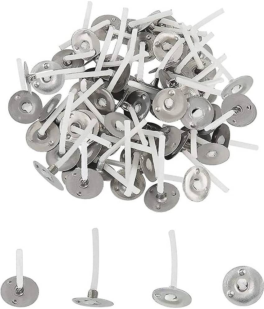 PRANSUNITA Cotton 1.5 inch Pre Waxed Cotton Candle Making Wicks  for Candle ( Pack of 1 )