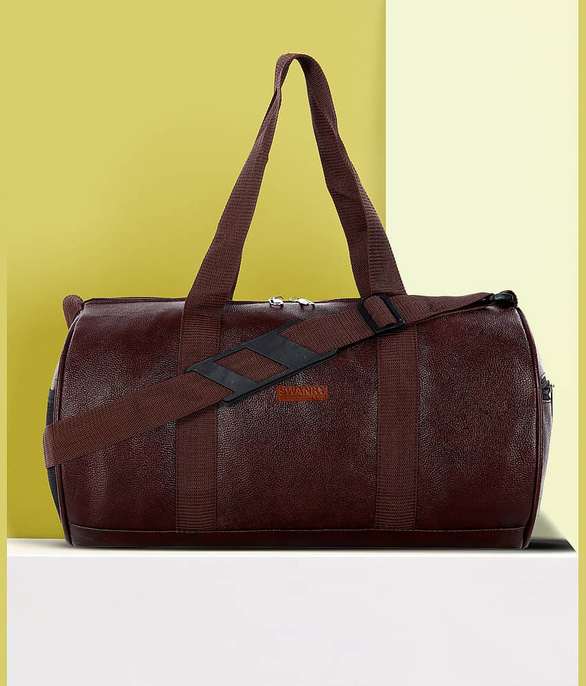 Swanky 40 Ltrs Grey PU Duffle Bag