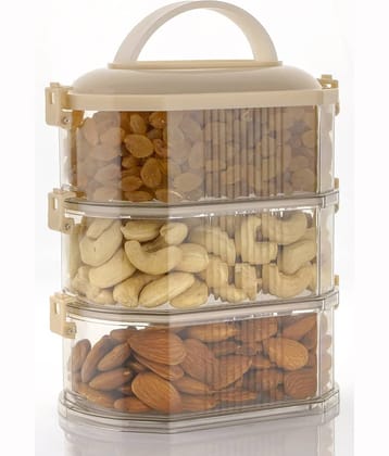 analog kichenware Veg./DryFruit/Masala PET Multicolor Multi-Purpose Container ( Set of 1 )