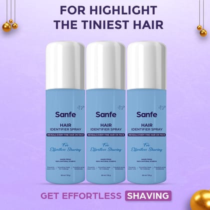 Sanfe Facial Hair Identifier Spray (Pack of 3) Sanfe Facial Hair Identifier Spray (Pack of 3) - Sanfe Facial Hair Identifier Spray (Pack of 3)