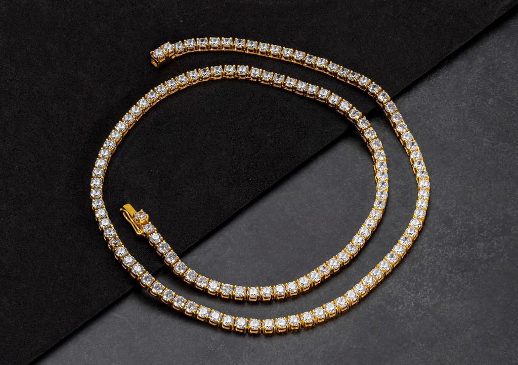 White Round Tennis Chain - 4MM