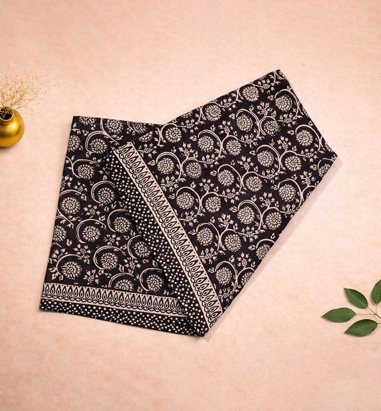 Hand Block Printed Bagh Cotton Dupatta