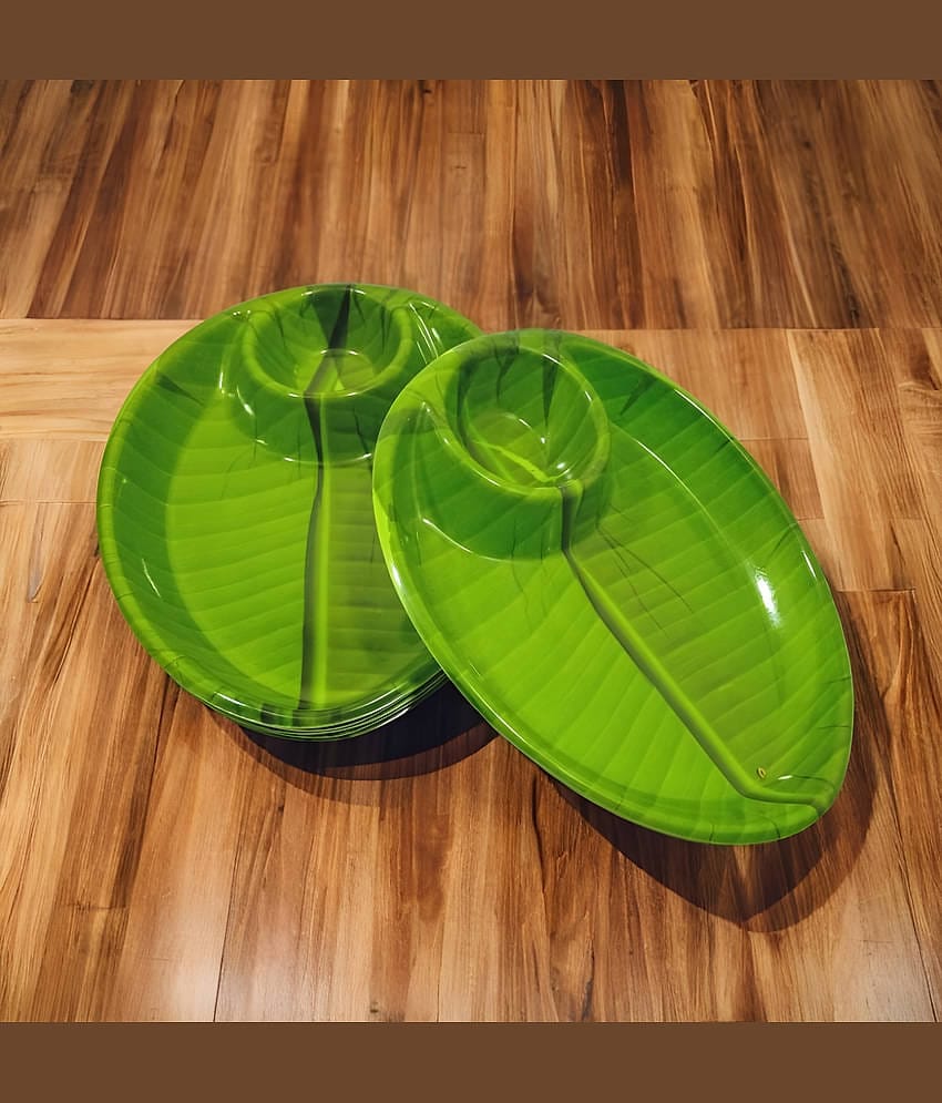 Inpro 6 Pcs Melamine Dark Green Platter