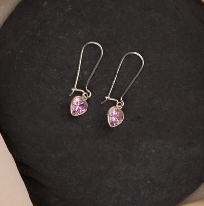 Passion Pink Heart Drops Danglers