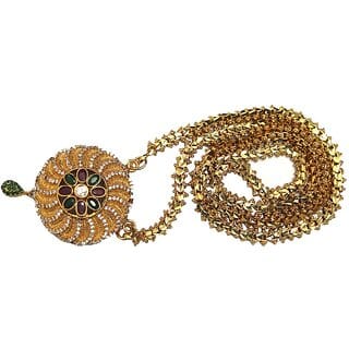 S L GOLD Micro Plated Shruti Doller Chain N26