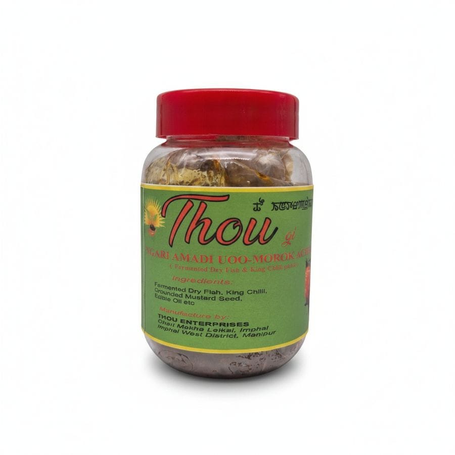 Thou Fermented Dry Fish with King Chilli - 250 gm - One plastic jar