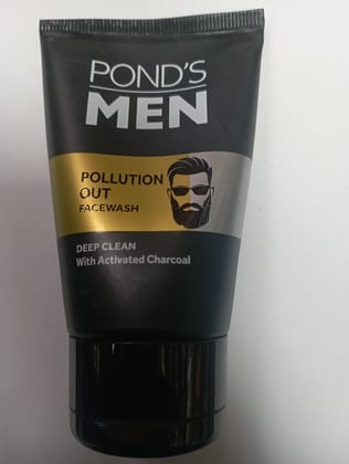 Pond's Men Pollution Out Deep clean With activated charcoal Facewash 
