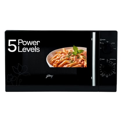 Godrej 20 L 5 Years Comprehensive Warranty Multi Distribution System for Even and Faster Cooking, Solo Microwave Oven With 5 Power Levels (GMX 20SA2, Black) Godrej 20 L 5 Years Comprehensive Warranty Multi Distribution System for Even and Faster Cooking,