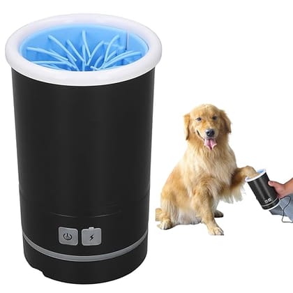 Dog Paw Cleaner, Dog Paw Cleaner, Automatic Pet Paw Washer, with USB Rechargeable Soft Brushes, for Small and Medium Dogs