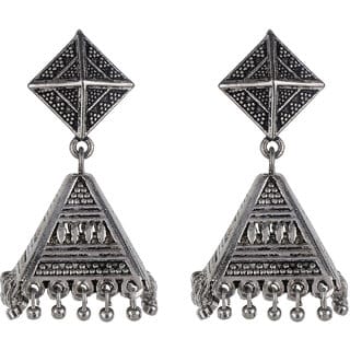 Triangle Fancy Jhumki Earrings for Girls Brass Material Made in India Earrings for Women's Fashion Jewellery Triangle Fancy Jhumki Earrings for Girls Brass Material Made in India Earrings for Women's Fashion Jewellery