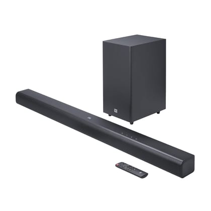 JBL Cinema SB590 Deep Bass Dolby Atmos Soundbar with Wireless Subwoofer for Extra Deep Bass (440W)- Black