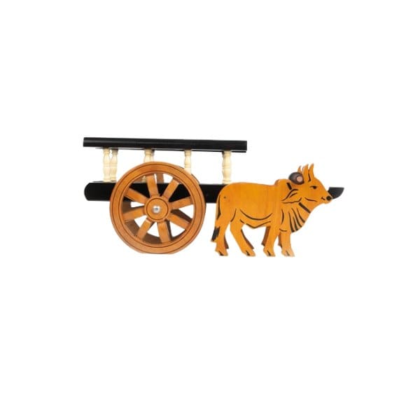 Wooden Brown Bullock Cart