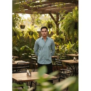 Casualbud Navy Blue Men's Cotton Regular Fit Shirt