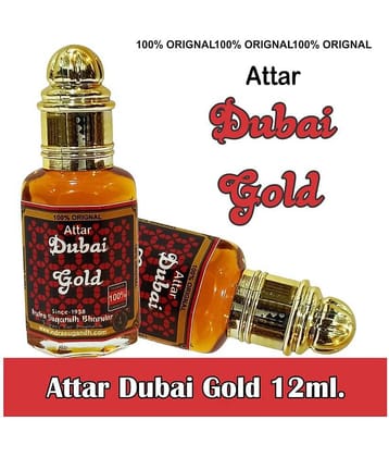 INDRA SUGANDH BHANDAR - Dubai Gold UAE Perfume Oil Attar For Men & Women 12ml Pack Of 1