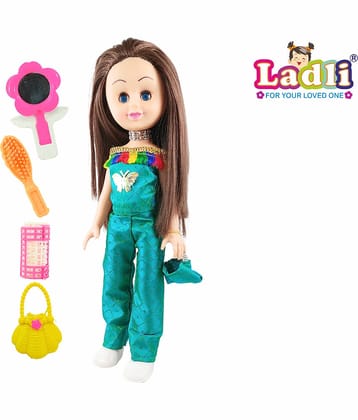 Cute Girl Doll Toy with Moveable Arms Dress Cap, Shoes Butterfly 715G I LOVE YOU