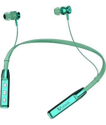 Raptor 80 Hours Green Playtime Wireless Neckband headphones Earphone