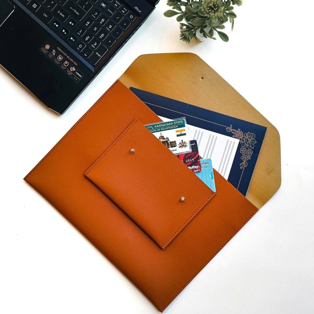 Document Organizer cum Tab Case - Secure Portfolio 32cm x 23cm Document Organizer cum Tab Case - Secure Portfolio 32cm x 23cm - Blue