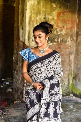 Indigo Blouse-M