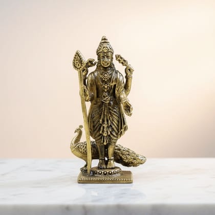 Brass Kartike Decorative Statue, Height : 3 Inch (BSMAS1861 C)