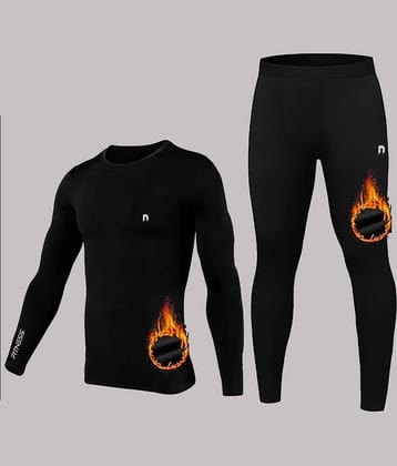 NEVER LOSE Men's T-shirt Trousers Co-Ords Set ( Pack of 1 , Black )