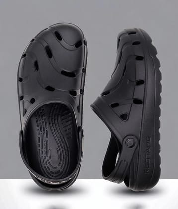 Red Tape - Black Mens Clogs - None