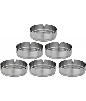 Stainless Steel Ash Tray Medium- Set of 6