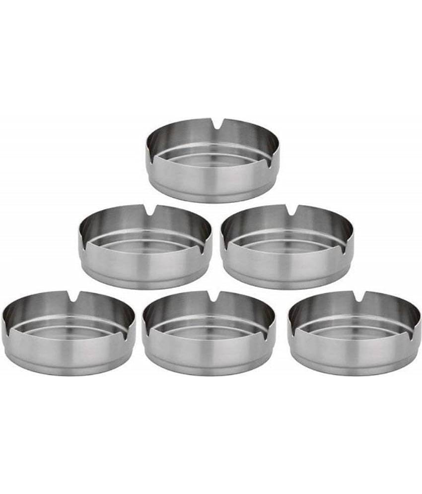 Stainless Steel Ash Tray Medium- Set of 6