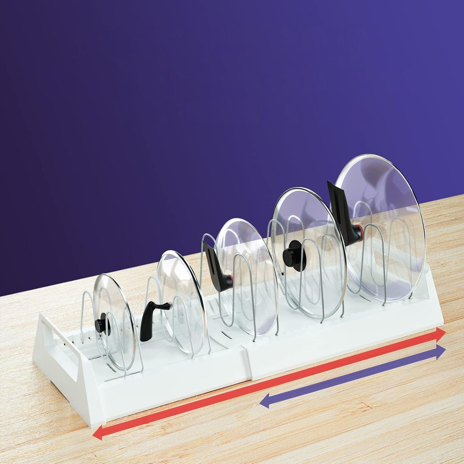 Pots and Pans Organizer Rack for Under Cabinet