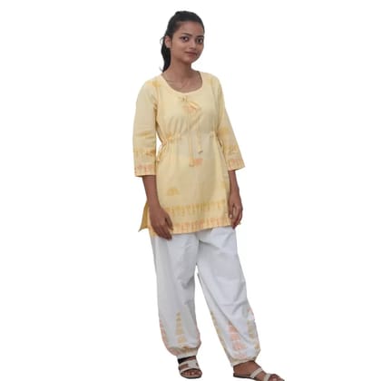 Tisser Hand BlockPrinted Tunic Yoga Top
