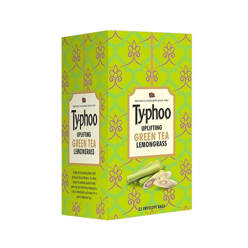 Typhoo Uplifting Lemon Grass Green Tea Bags (25 Tea Bags)
