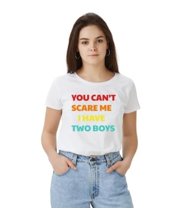 Women's Polyester Solid Printed Round Neck Half Sleeve T-Shirt (White, S)-PID55673 Women's Polyester Solid Printed Round Neck Half Sleeve T-Shirt (White, S)-PID55673