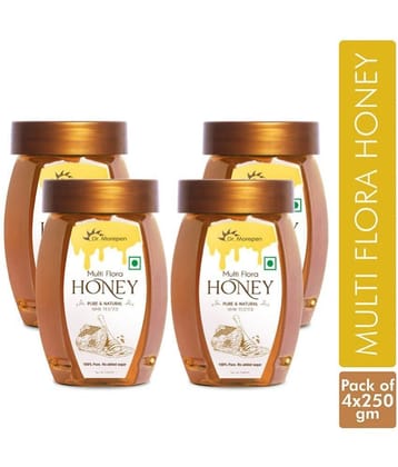 Dr. Morepen Multi Flora Honey 1 kg Pack of 4