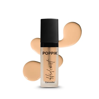 POPPIK Hideout Concealer 6ml | High Coverage, Lightweight & Non-Greasy Formula | Smooth, Blendable Texture | Paraben-Free, Sulfate & Mineral Oil-Free, Dermatologically Tested