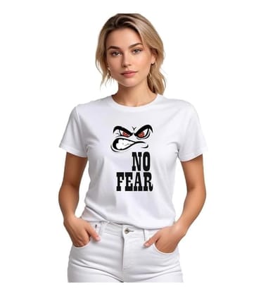 Women's Polyester Solid Printed Round Neck Half Sleeve T-Shirt (White, L)-PID55668 Women's Polyester Solid Printed Round Neck Half Sleeve T-Shirt (White, L)-PID55668