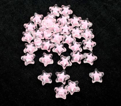 Normal Star Acrylics Plastic Beads For Jewelry Making , PTB-043-Per Packet of 50 Pcs (50 Gram) / 13X9 MM