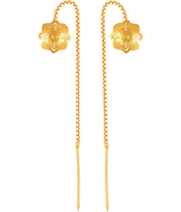 VIVASTRI Golden Threader Earrings ( Pack of 1 )