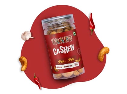 Tharo Roasted Cashews Peri Peri – Spicy Protein Snack