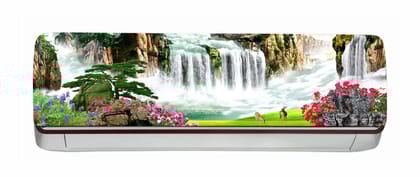 DreamKraft Beautiful Waterfall AC Sticker (Multicolor PVC Vinyl, 30cm X 91cm)