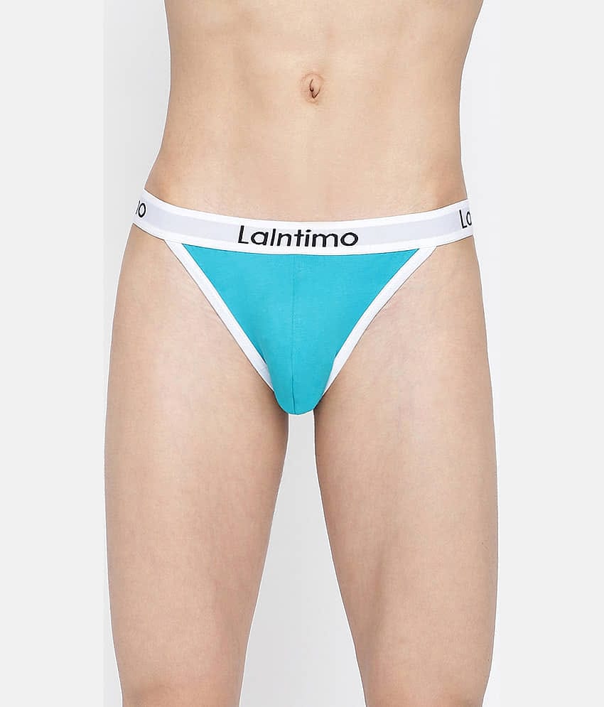 La Intimo Pack of 1 Cotton Bikini For Men's ( Black )