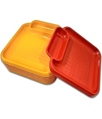 Inpro 12 Pcs Plastic Multi Color Platter