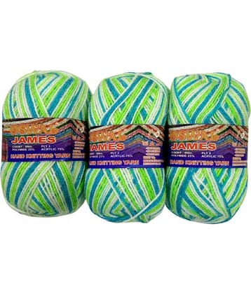james Knitting Yarn 3ply Wool, 200 gm Best Used with Knitting Needles, Crochet Needles Wool Yarn for Knitting. Shade no.16