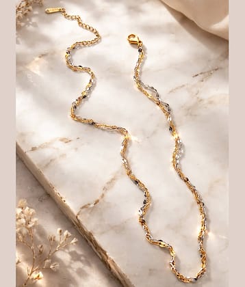 shankhraj mall Gold Metal Necklace ( Pack of 1 )
