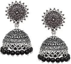 Ethnic Gold Jhumka Earrings