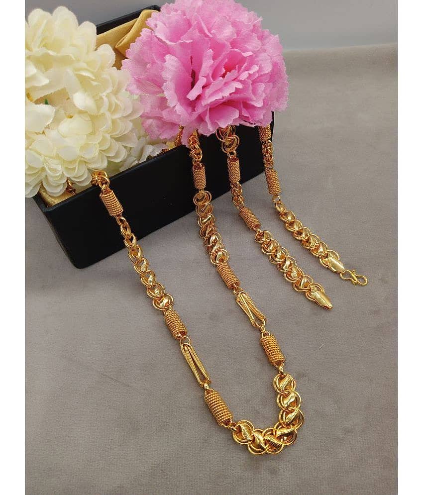 KRIMO Gold Plated Chain ( Set of 1 )