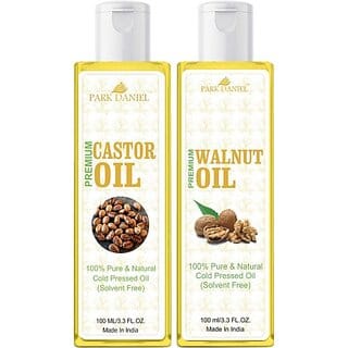 PARK DANIEL Castor Oil&amp; Walnut Oil Combo Pack Of 2 bottle of 100 ml(200 ml) (200 ml)